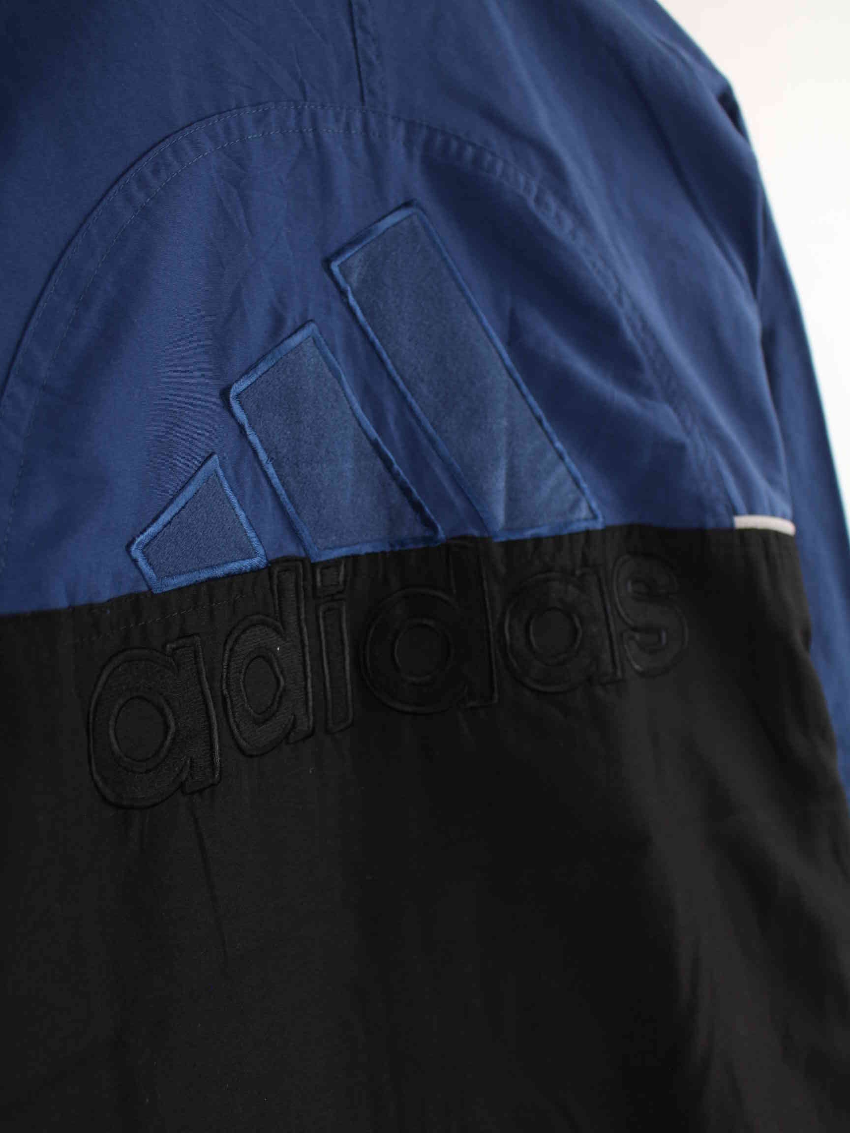 Adidas 90s Vintage Big Logo Embroidered Trainingsjacke Schwarz L (detail image 4)