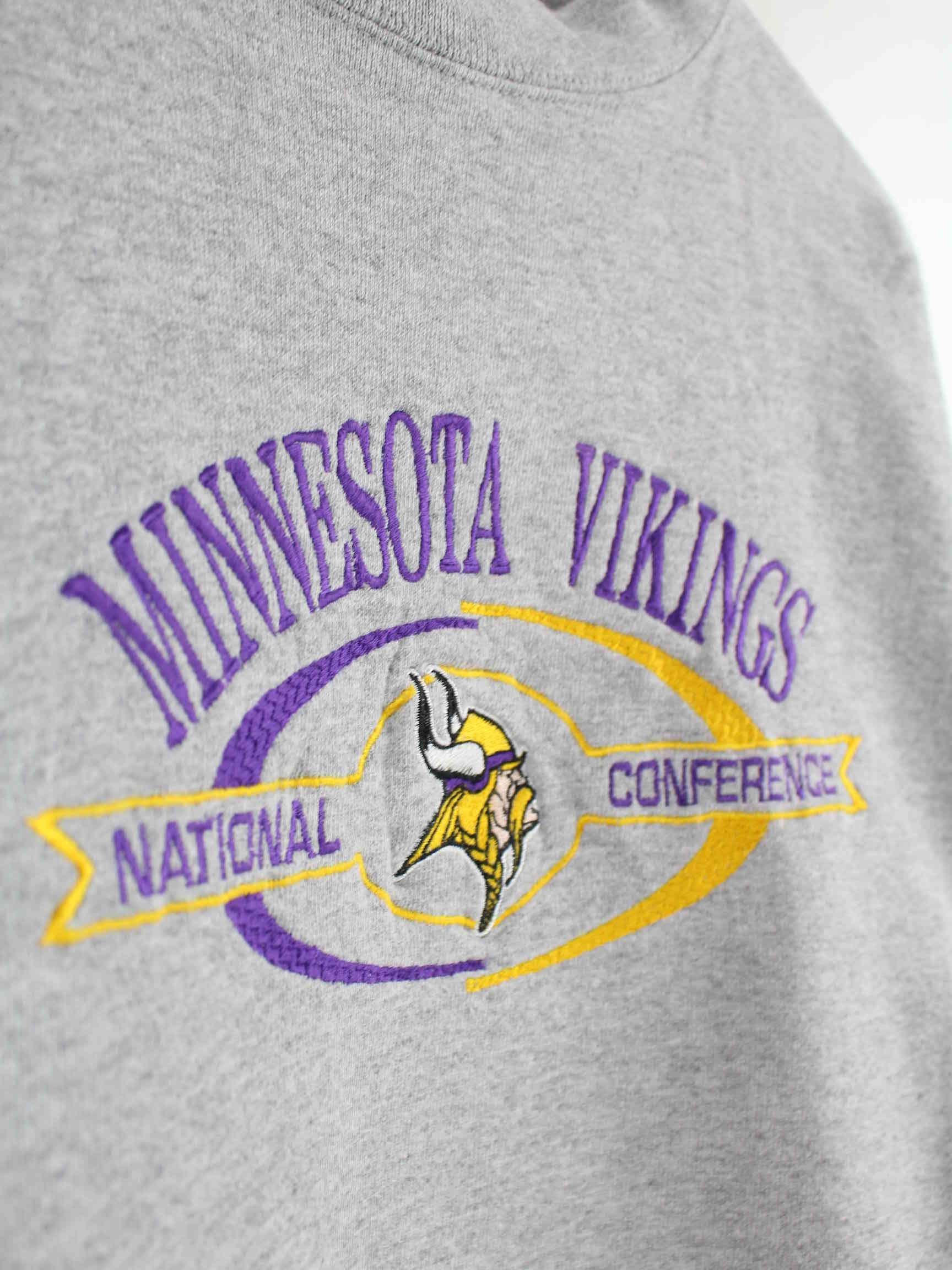 Logo Athletic 00s Minnesota Vikings Embroidered Sweater Grau XL (detail image 4)