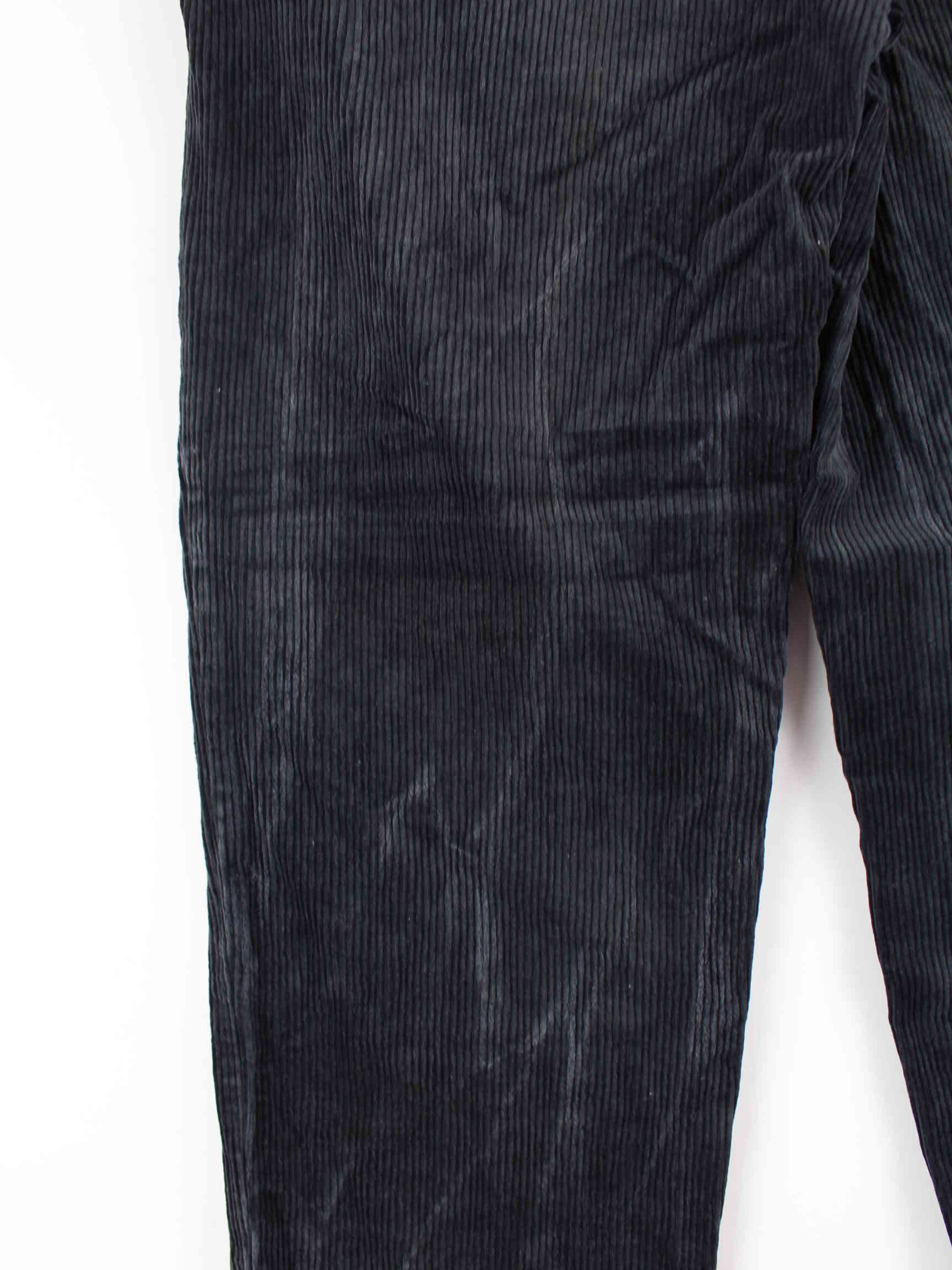 Ralph Lauren 90s Vintage Cord Hose Schwarz W30 L30 (detail image 4)