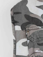 Vintage 90s Camouflage Workwear Weste Grau L (detail image 3)