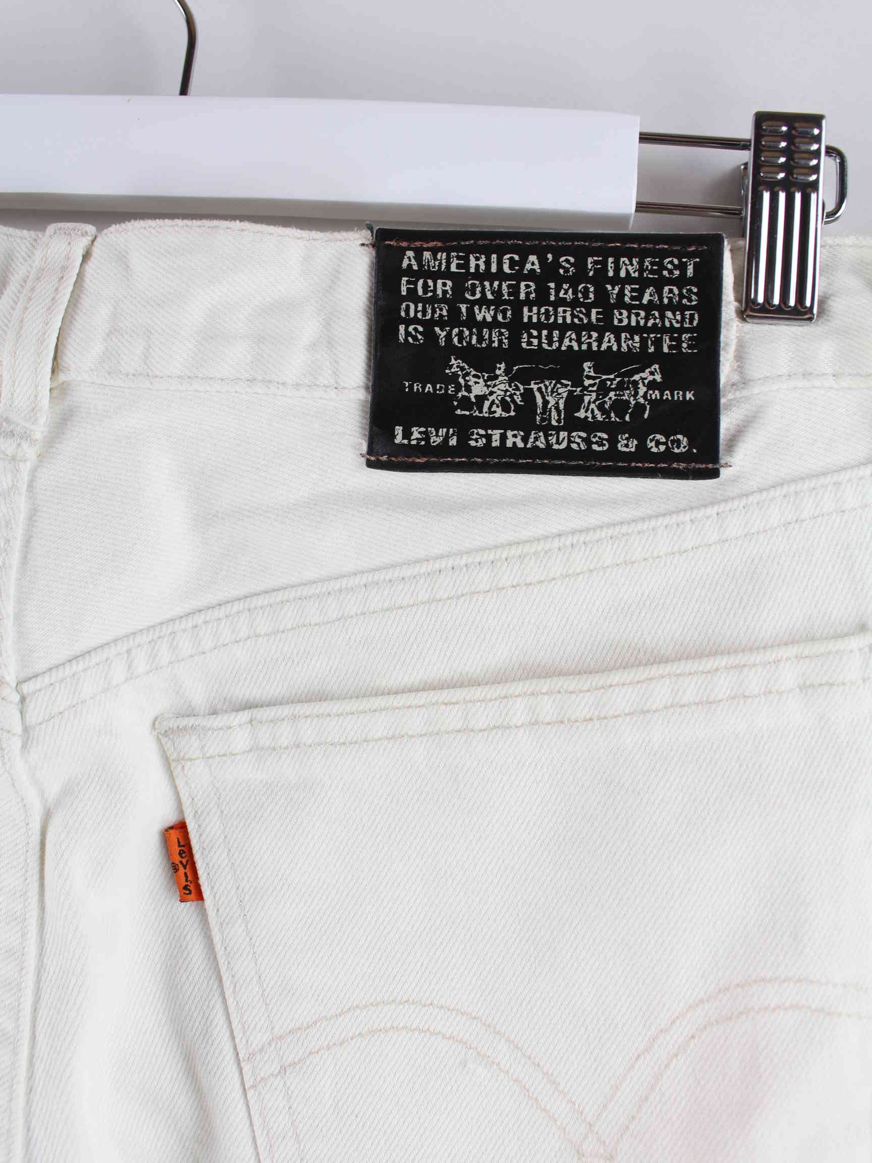 Levi's 1993 615 Orange Tab Jeans Weiß W36 L36 (detail image 7)