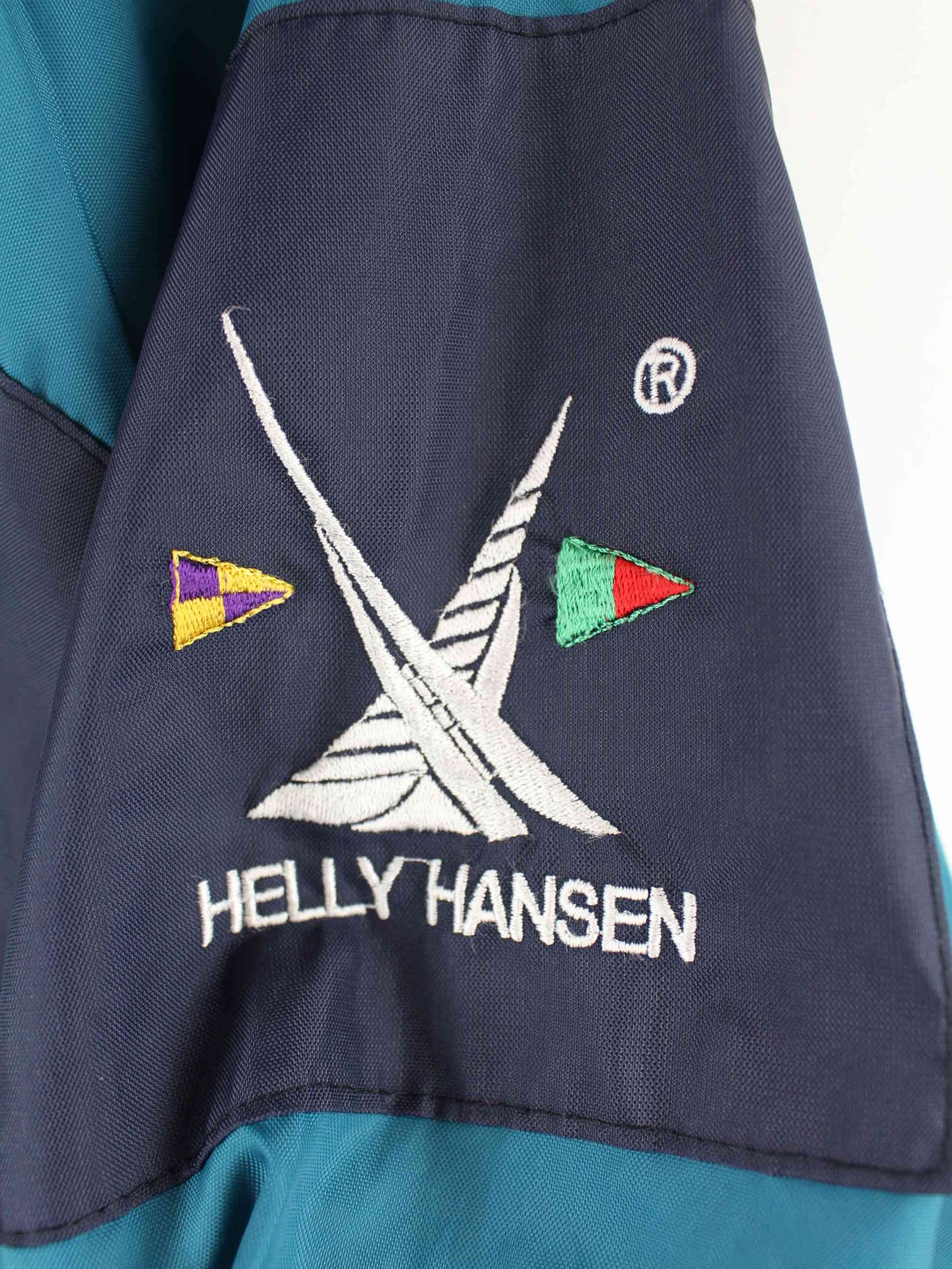 Helly Hansen 90s Vintage Embroidered Sailing Jacke Grün XXL (detail image 2)