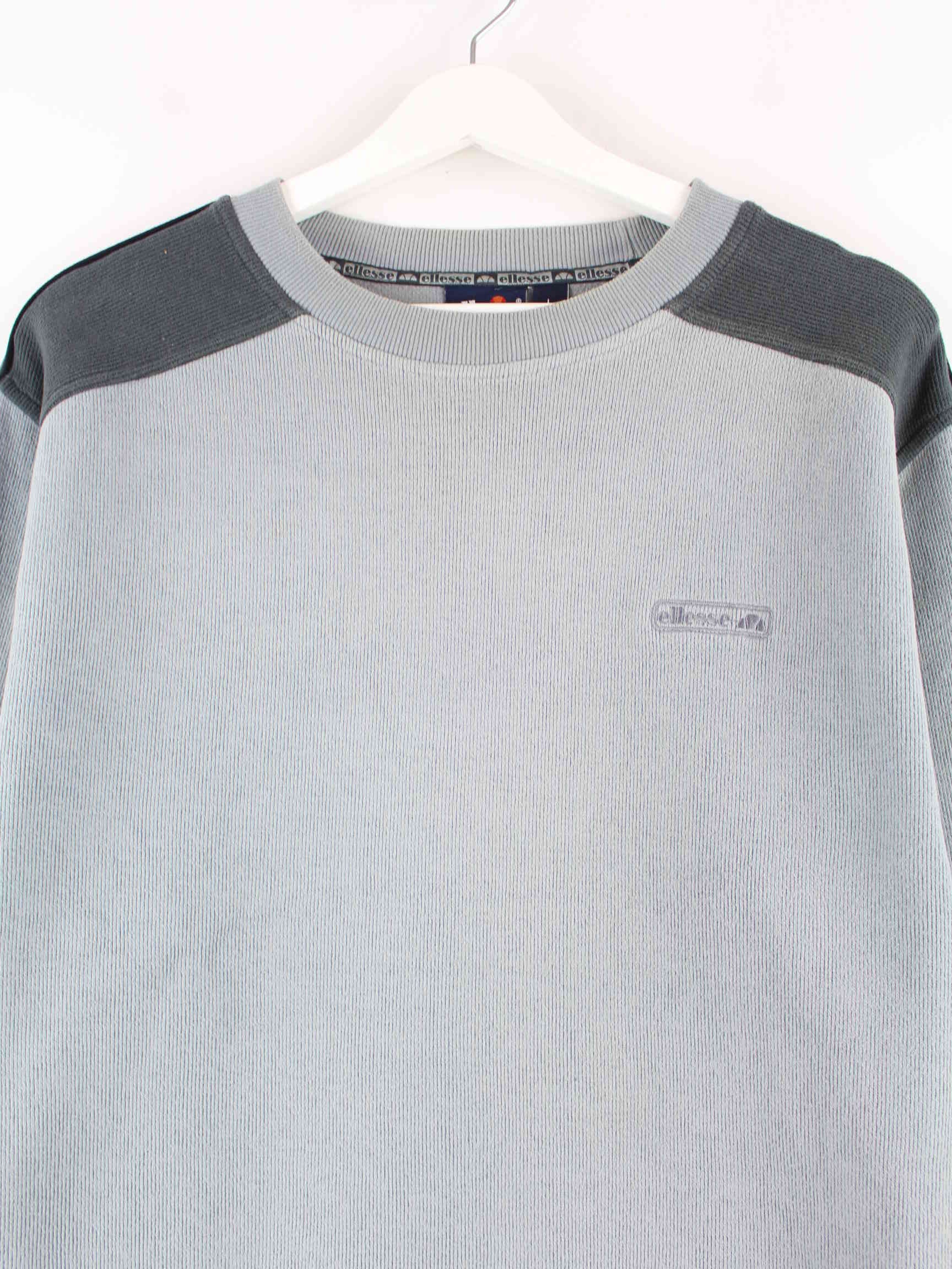 Ellesse 00s Embroidered Sweater Grau L (detail image 1)