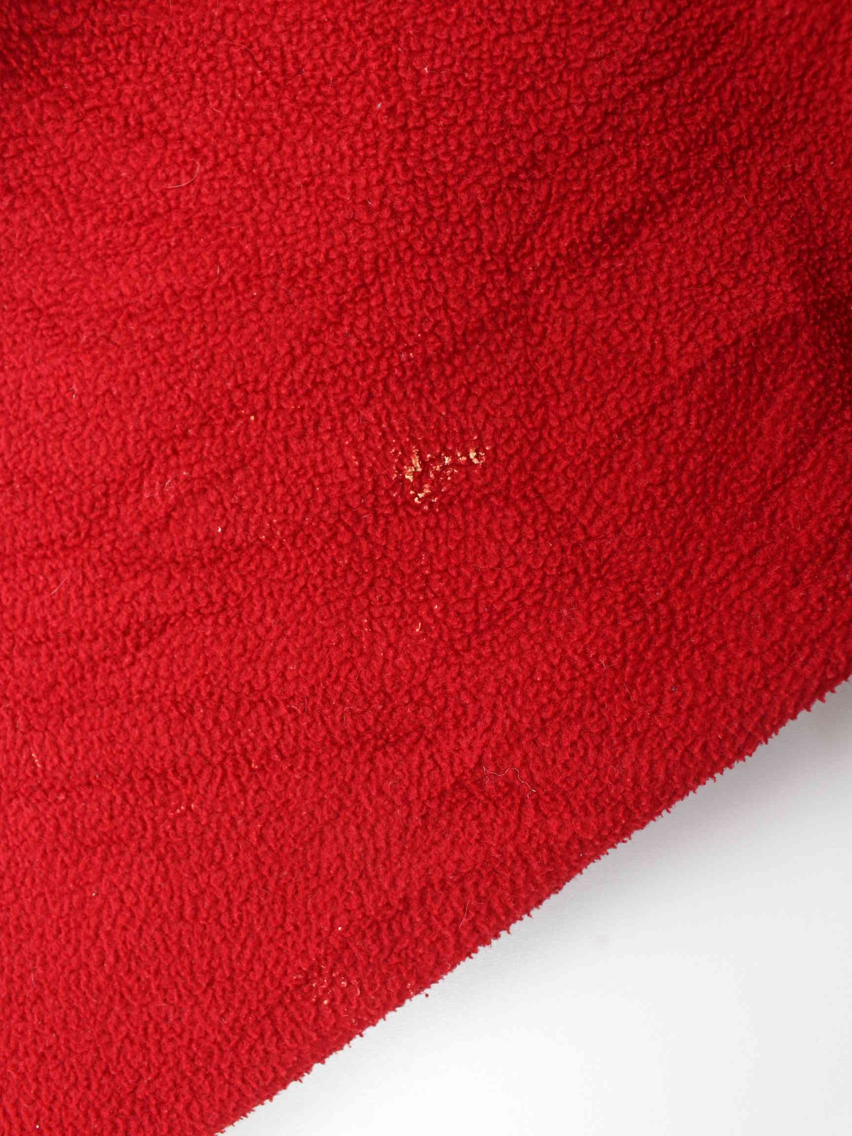 Gant 90s Vintage Fleece Half Zip Sweater Rot L (detail image 3)