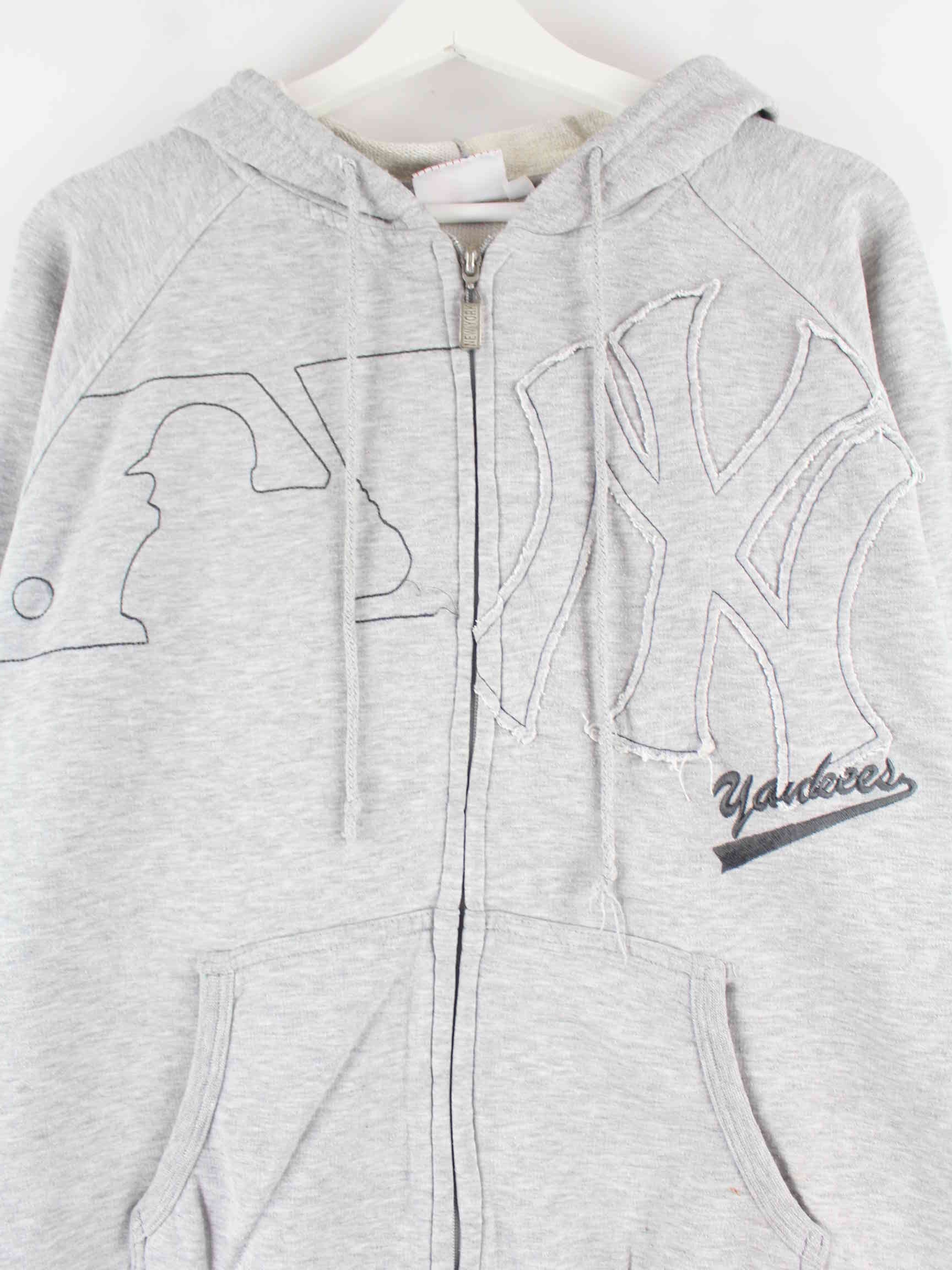 MLB 00s Yankees Embroidered Hoodie Grau L (detail image 1)