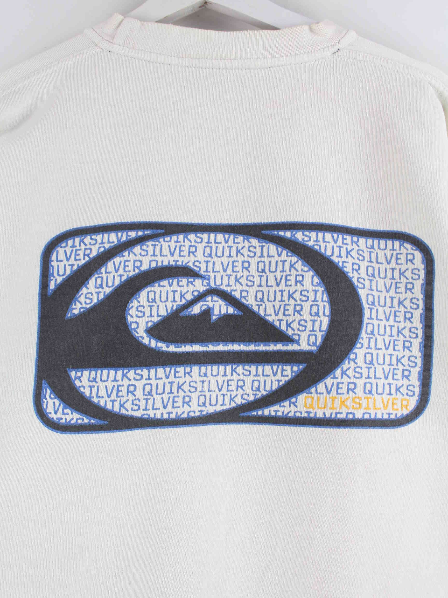 Quiksilver 90s Vintage Print Sweater Weiß S (detail image 7)