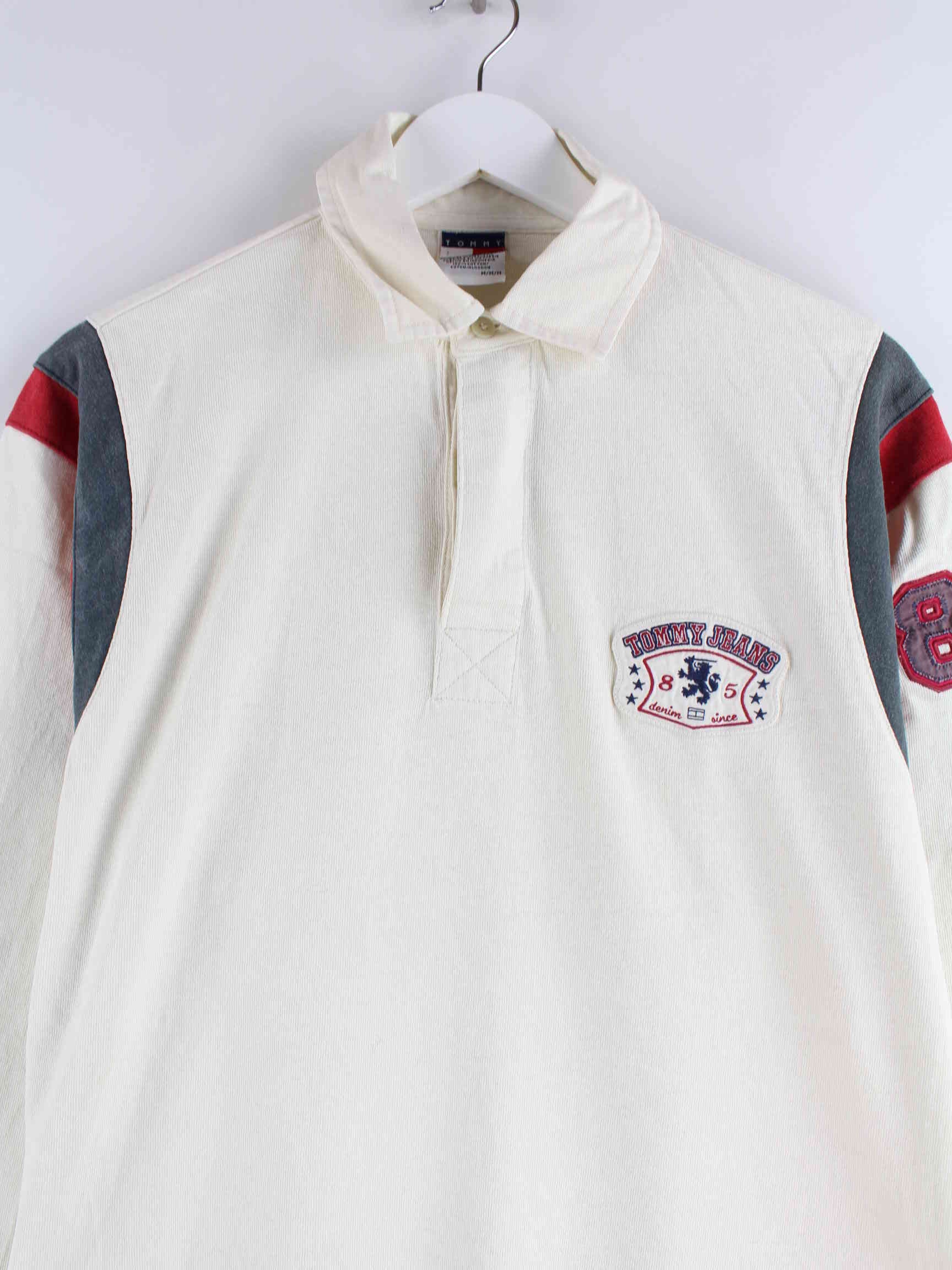 Tommy Hilfiger 90s Vintage Embroidered Sweater Beige L (detail image 1)