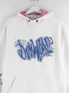 Vintage y2k Grafitti Embroidered Hoodie Weiß S (detail image 1)