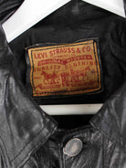 Levi's y2k Leder Jacke Schwarz M (detail image 2)