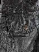 Levi's y2k Leder Jacke Schwarz M (detail image 3)
