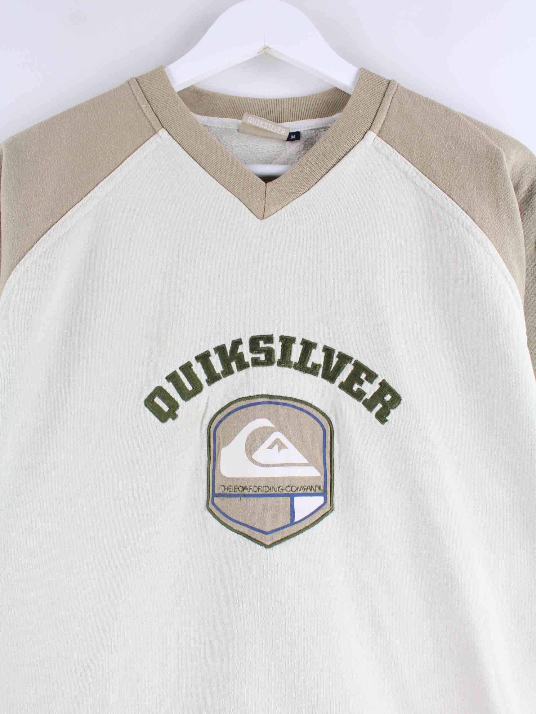 Quiksilver y2k Embroidered Sweater Beige S (detail image 1)