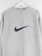 Nike Damen 90s Vintage Big Swoosh Sweater Grau S (detail image 1)