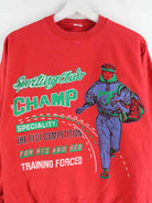 Vintage 80s Champ Print Sweater Rot XS (detail image 1)