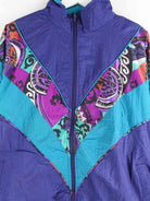 Vintage Damen 90s Crazy Pattern Trainingsjacke Lila M (detail image 1)