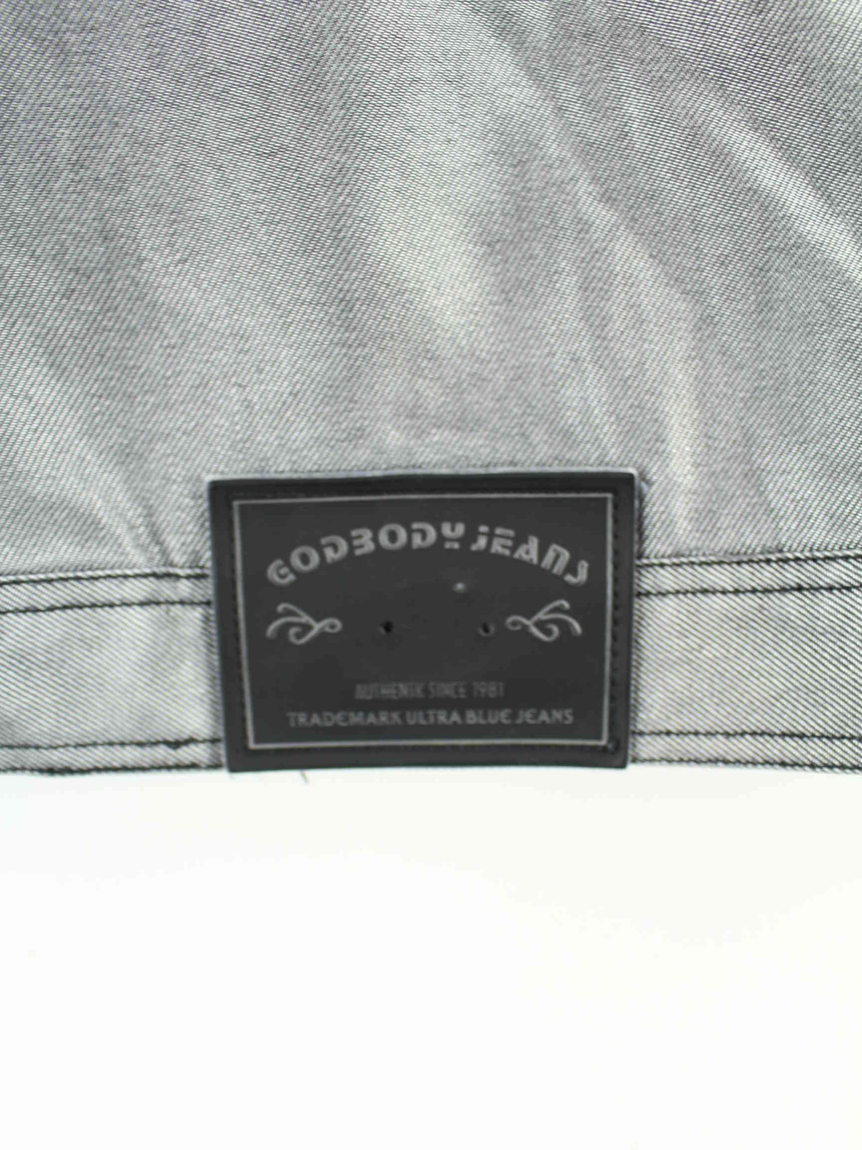 Vintage y2k Godbody Denim Jacke Grau XXL (detail image 3)