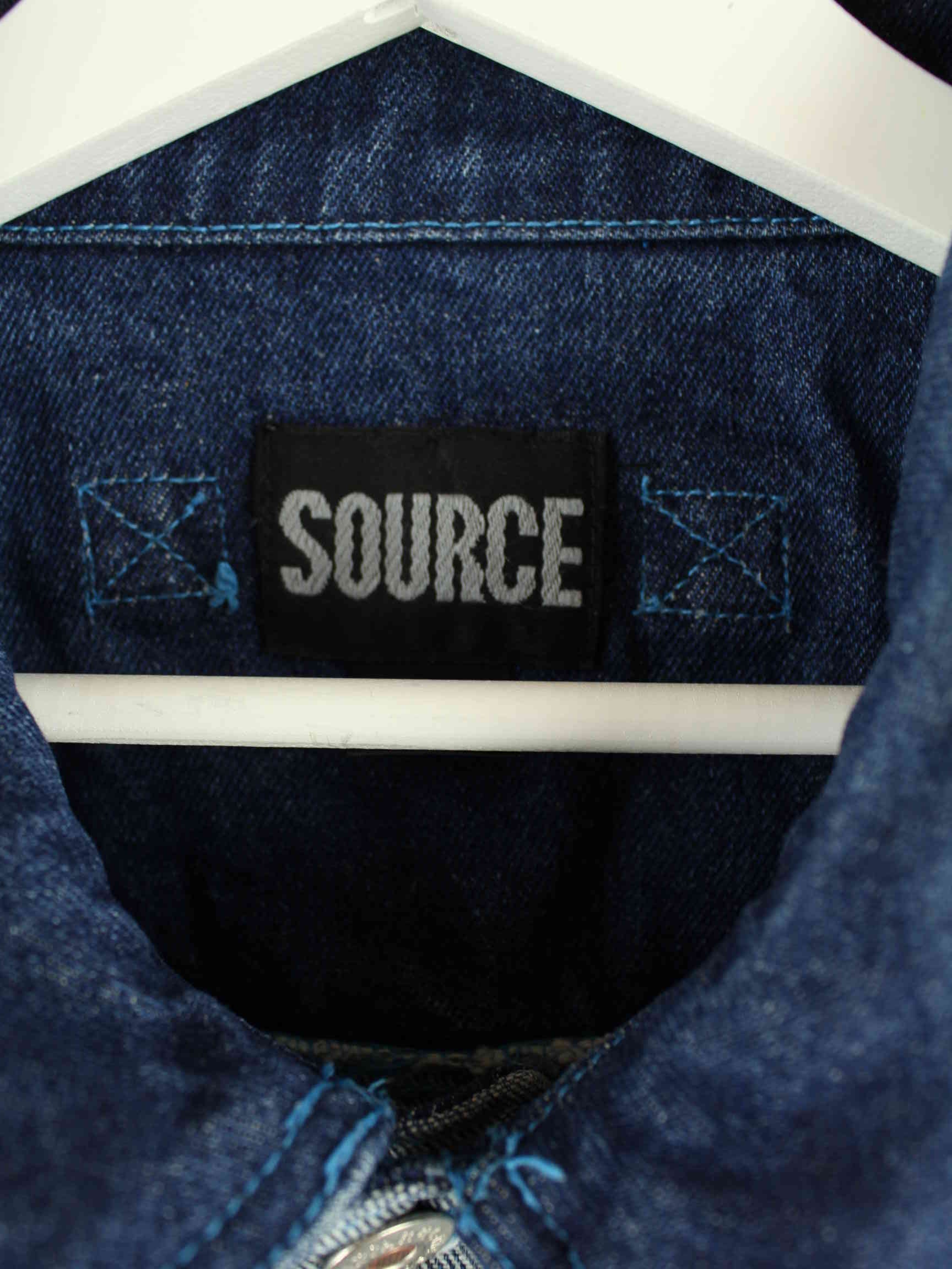 Vintage y2k Source Denim Jacke Blau XXL (detail image 2)