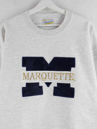 Vintage y2k Marquette Embroidered Sweater Grau L (detail image 1)