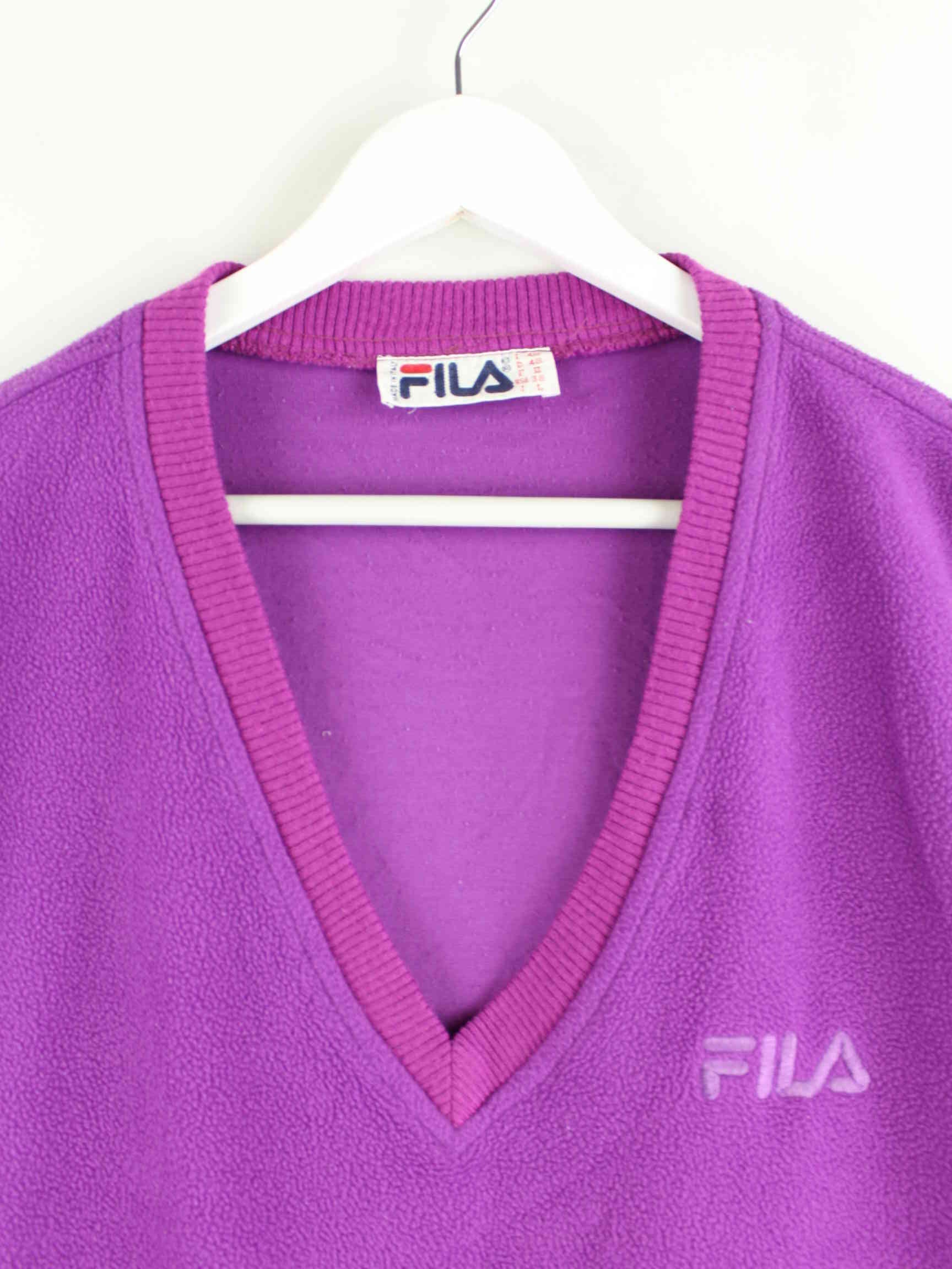 Fila 90s Vintage Fleece Pullunder Lila M (detail image 1)