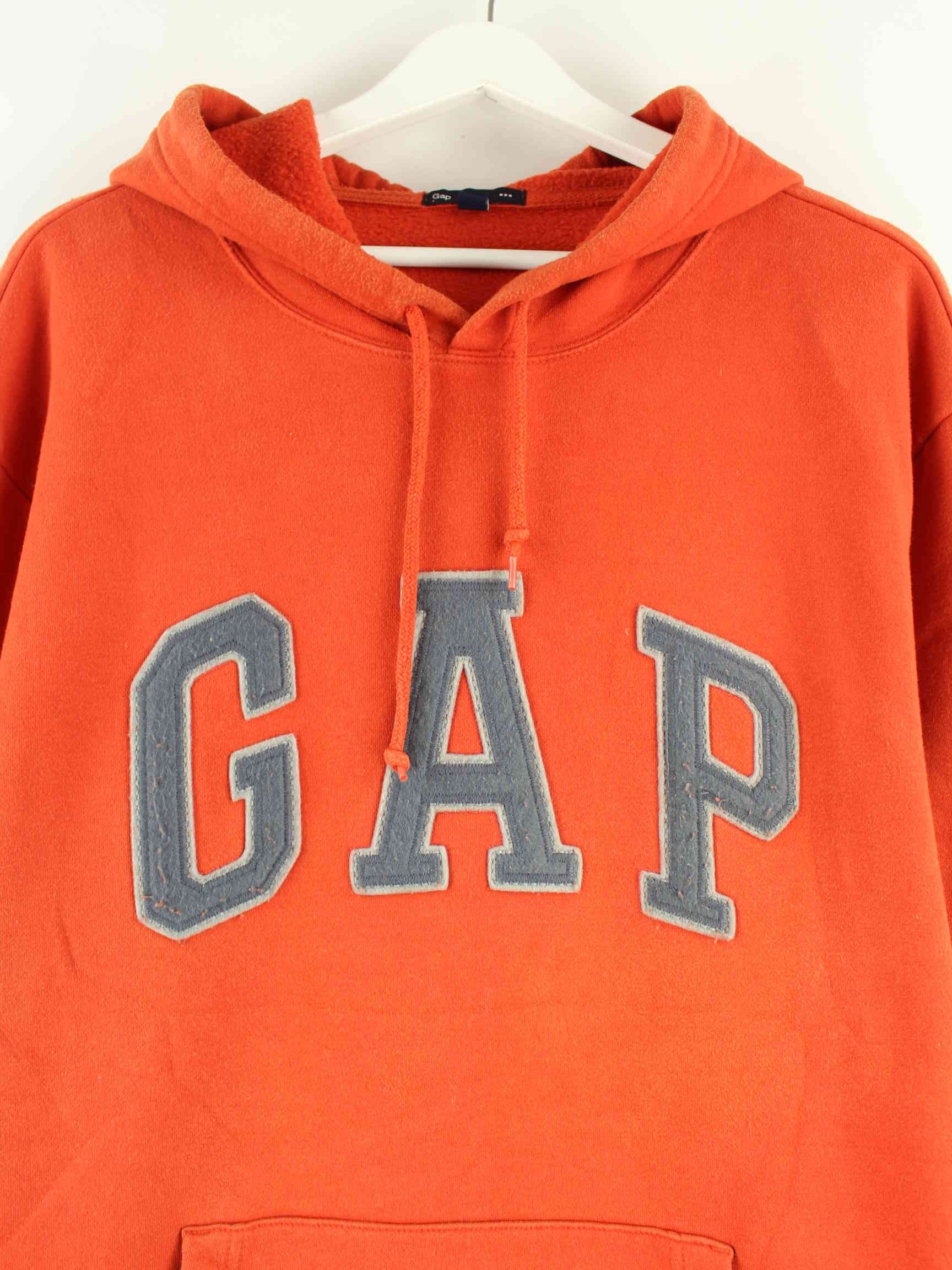 GAP Embroidered Hoodie Orange XL (detail image 1)