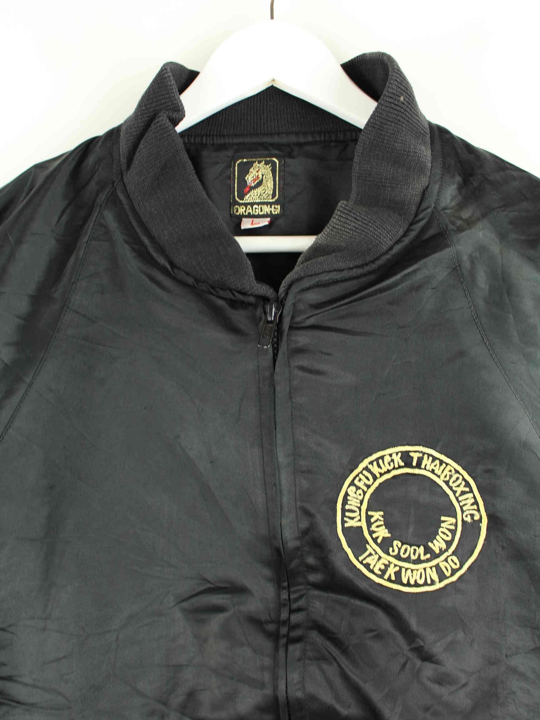 Vintage 90s Taek Won Do Bomber Jacke Schwarz L (detail image 1)