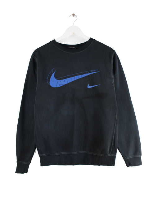 Nike Swoosh Print Sweater Schwarz XS
