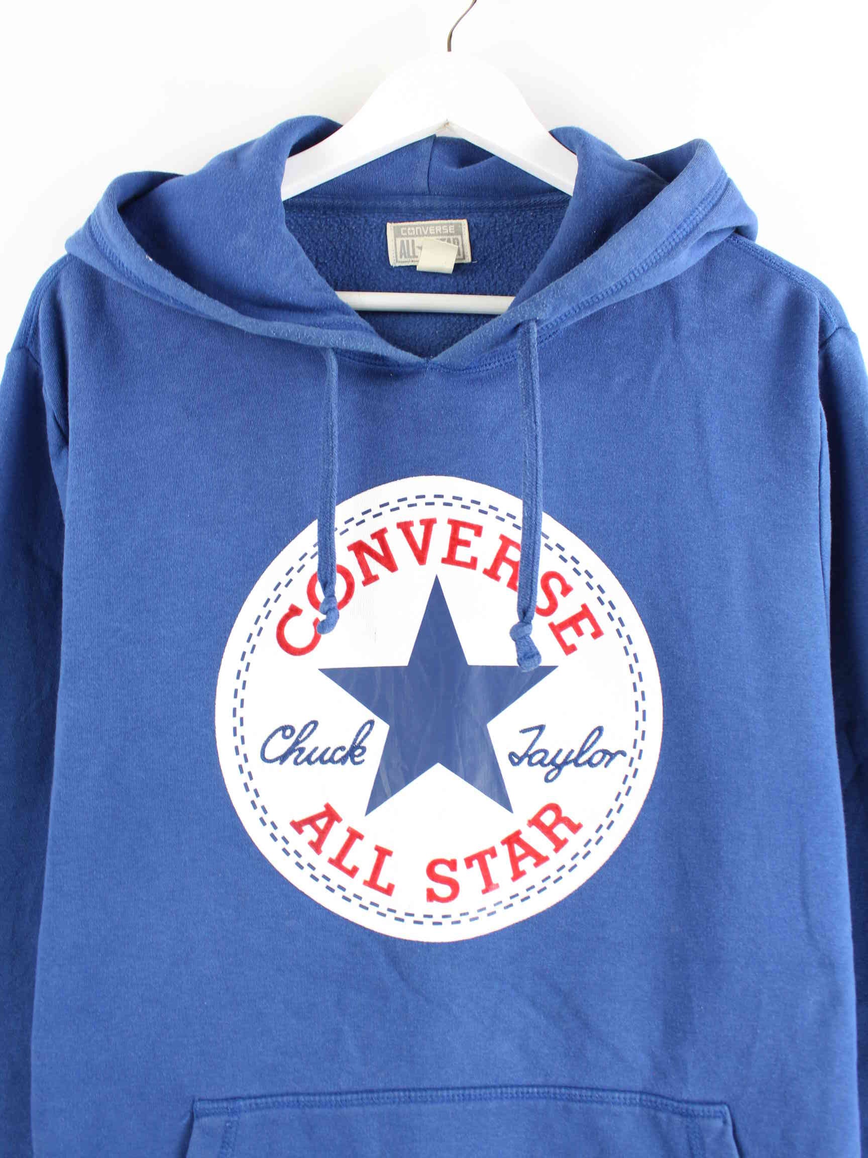 Converse Print Hoodie Blau M (detail image 1)