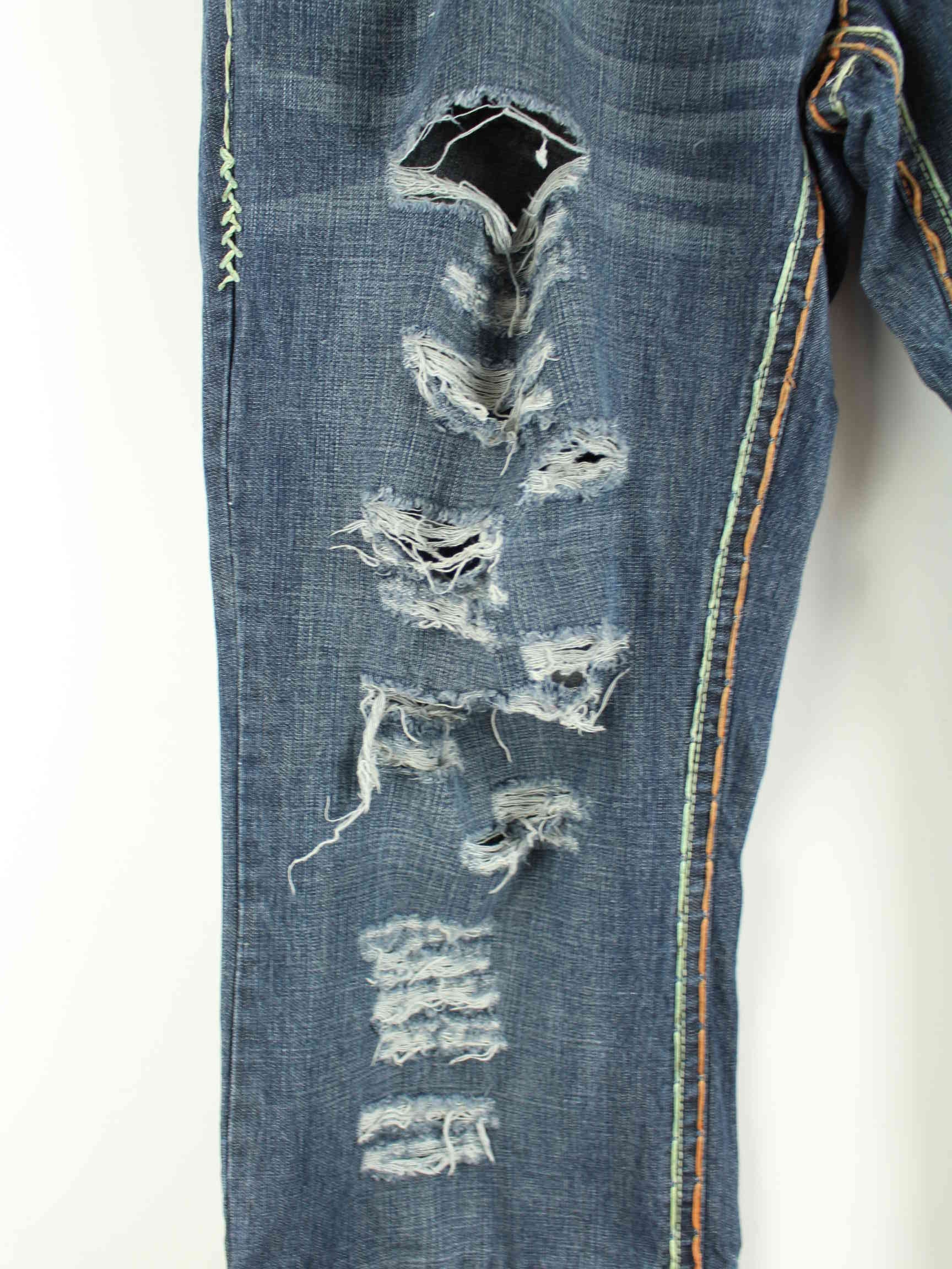 Vintage Laguna Beach Used Look Baggy Jeans Blau W40 L30 (detail image 2)