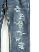 Vintage Laguna Beach Used Look Baggy Jeans Blau W40 L30 (detail image 3)