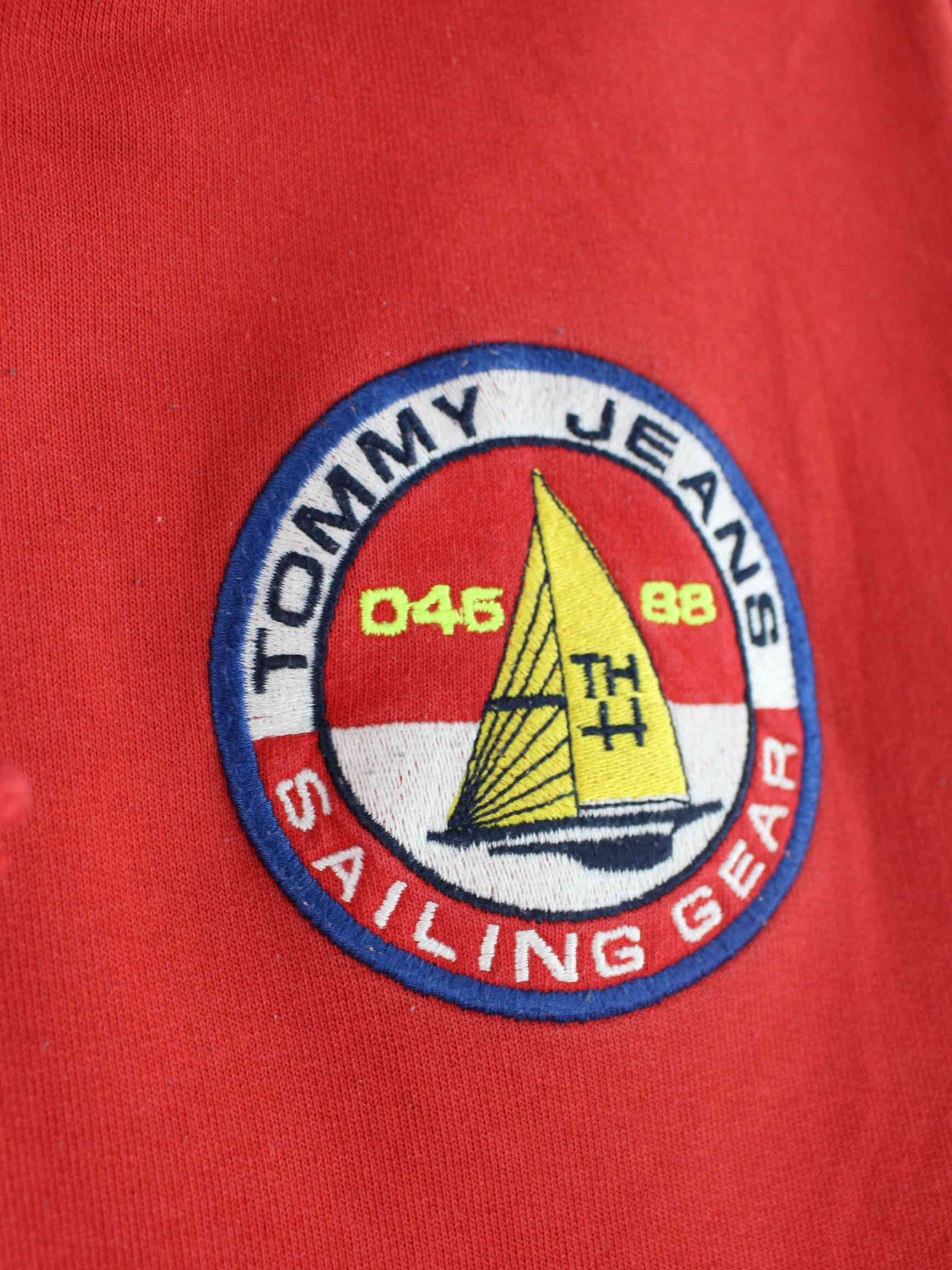 Tommy Hilfiger 00s Sailing Embroidered Hoodie Rot XS (detail image 3)