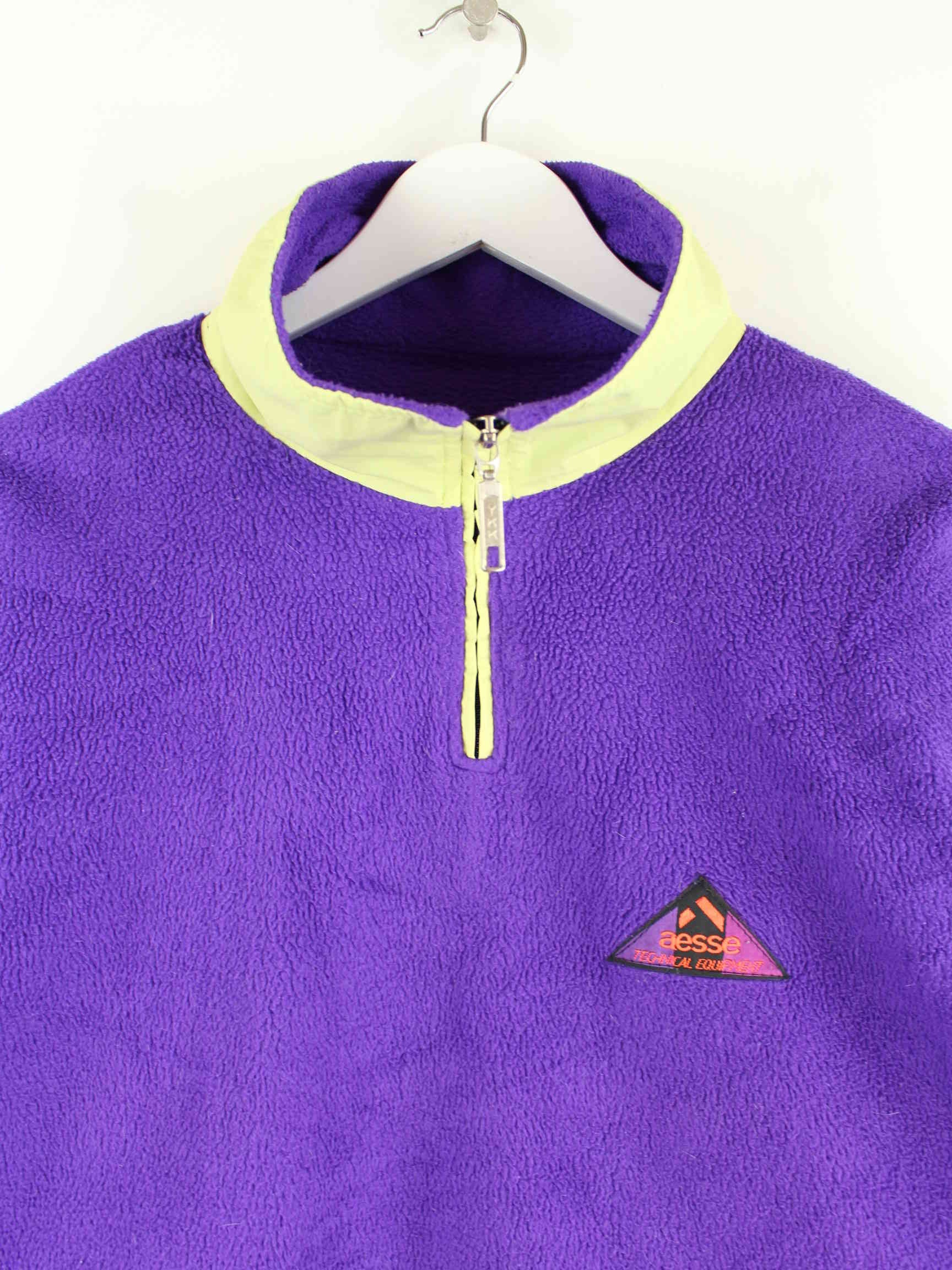 Aesse 90s Vintage Fleece Sweater Lila S (detail image 1)