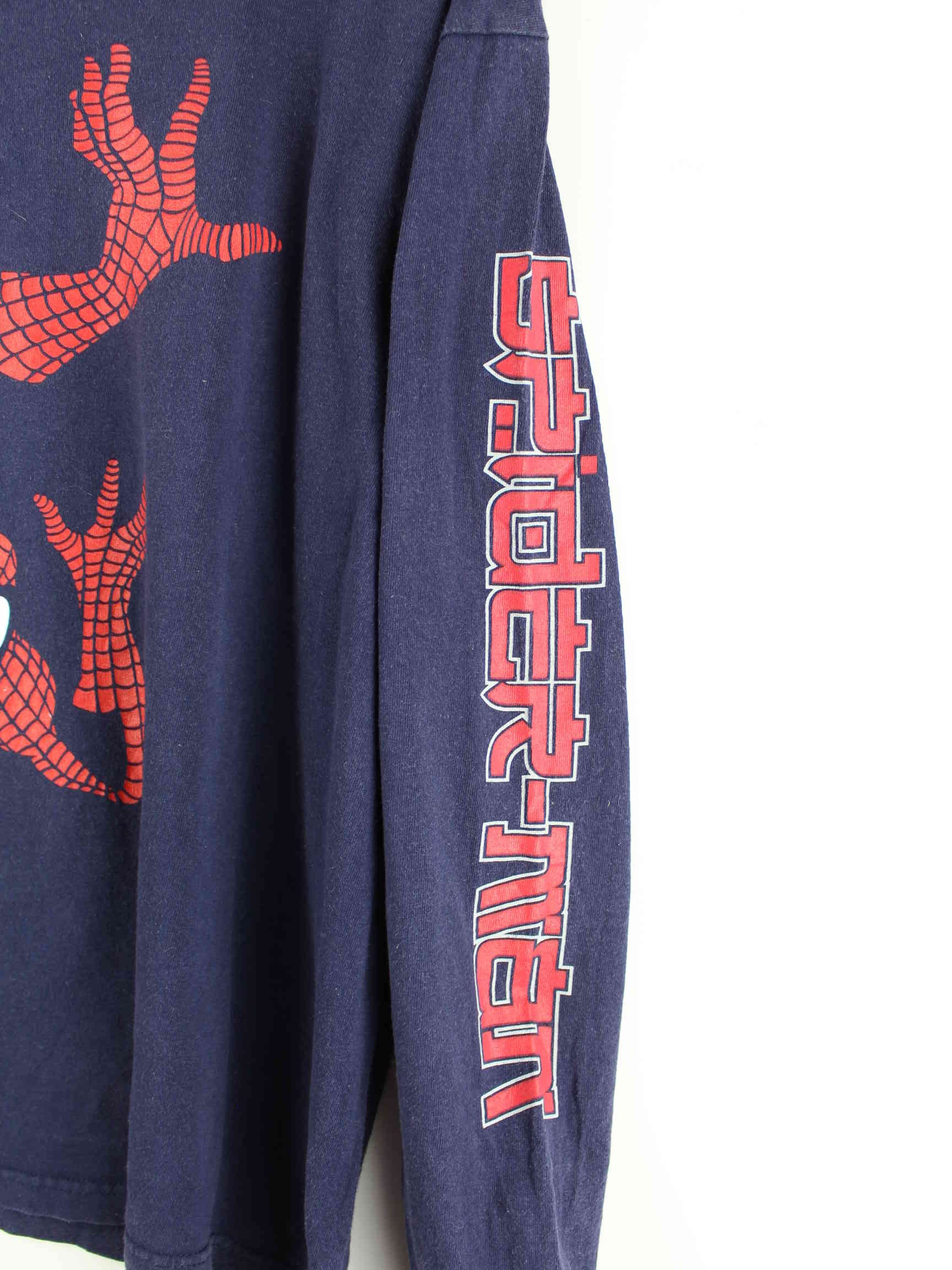 Delta 90s Vintage Spider Man Print Sweatshirt Blau XL (detail image 3)