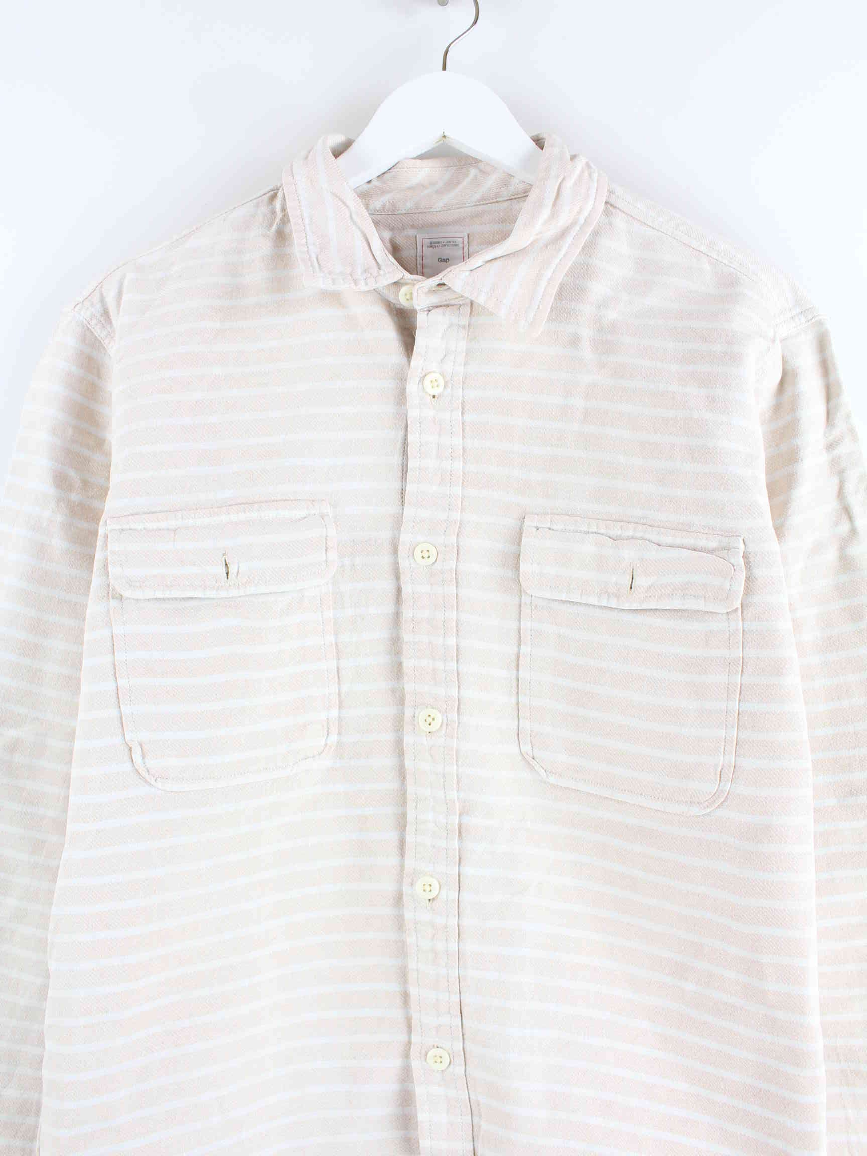 GAP Heawy Striped Hemd Rosa L (detail image 1)