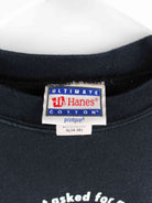 Hanes 90s Vintage Print Sweater Schwarz S (detail image 2)