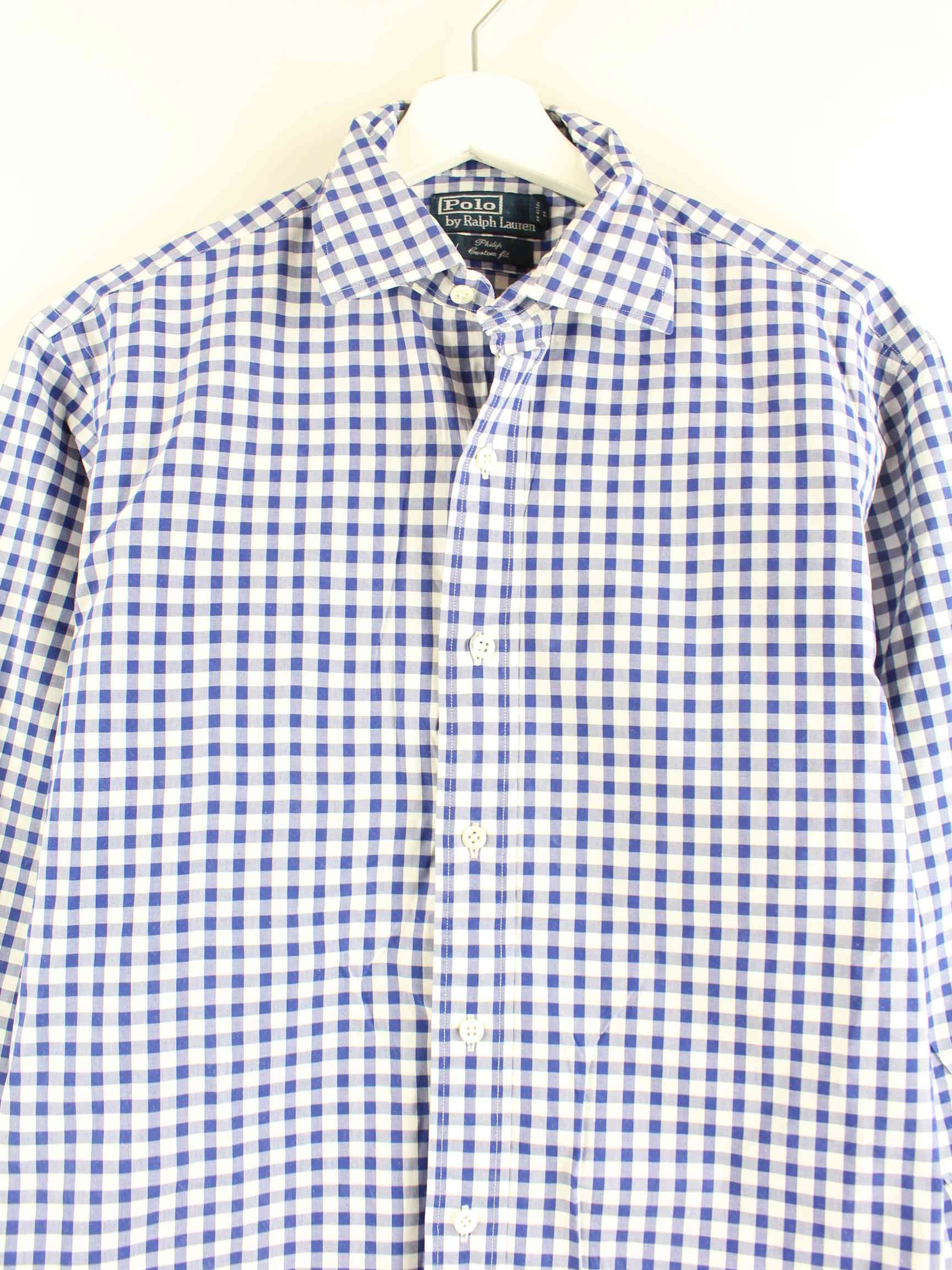 Ralph Lauren Kariertes Hoodie Blau M (detail image 1)