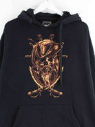 Vintage y2k Pirate Print Hoodie Schwarz XL (detail image 1)