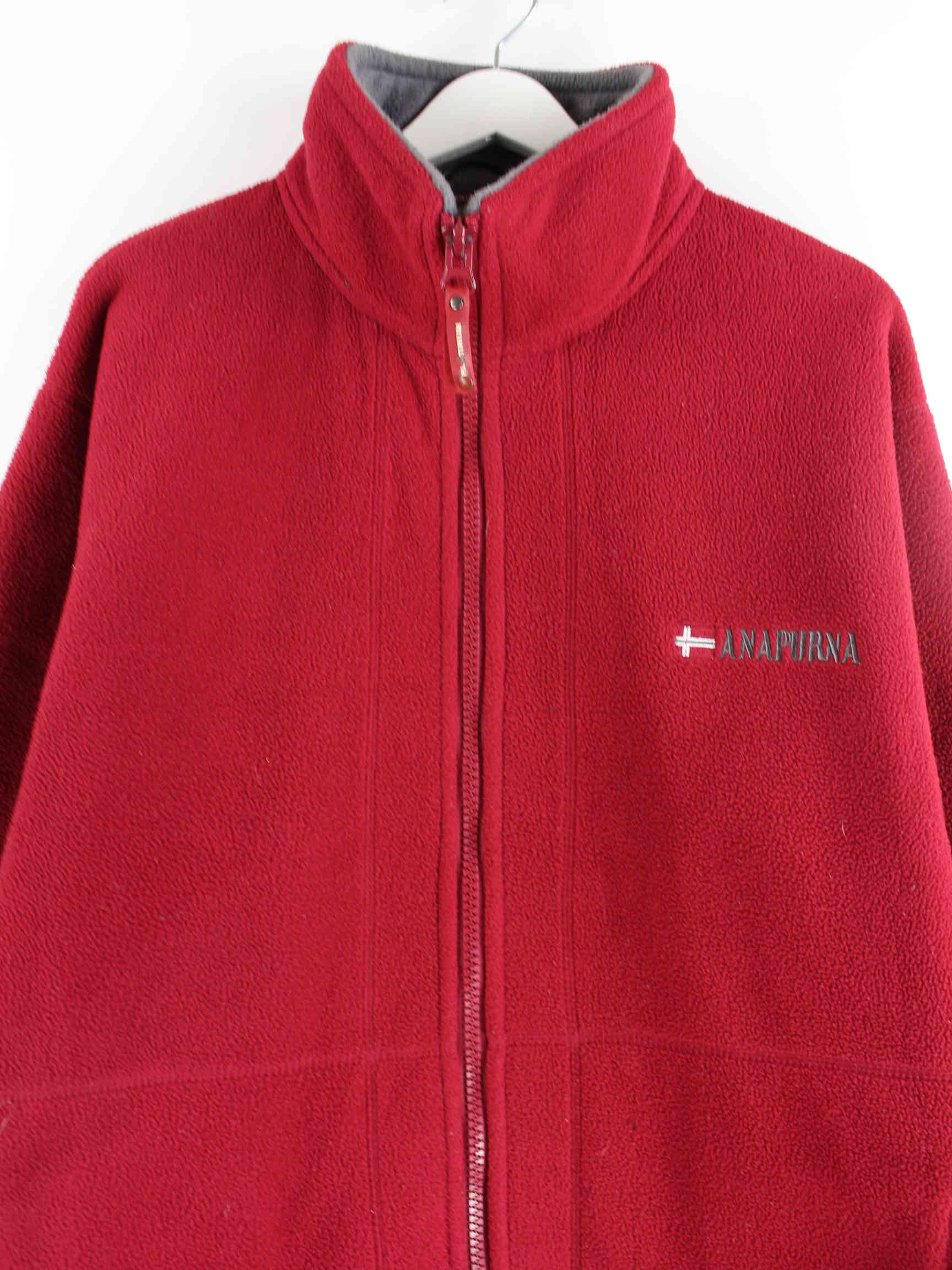 Vintage y2k Fleece Jacke Rot XXL (detail image 1)