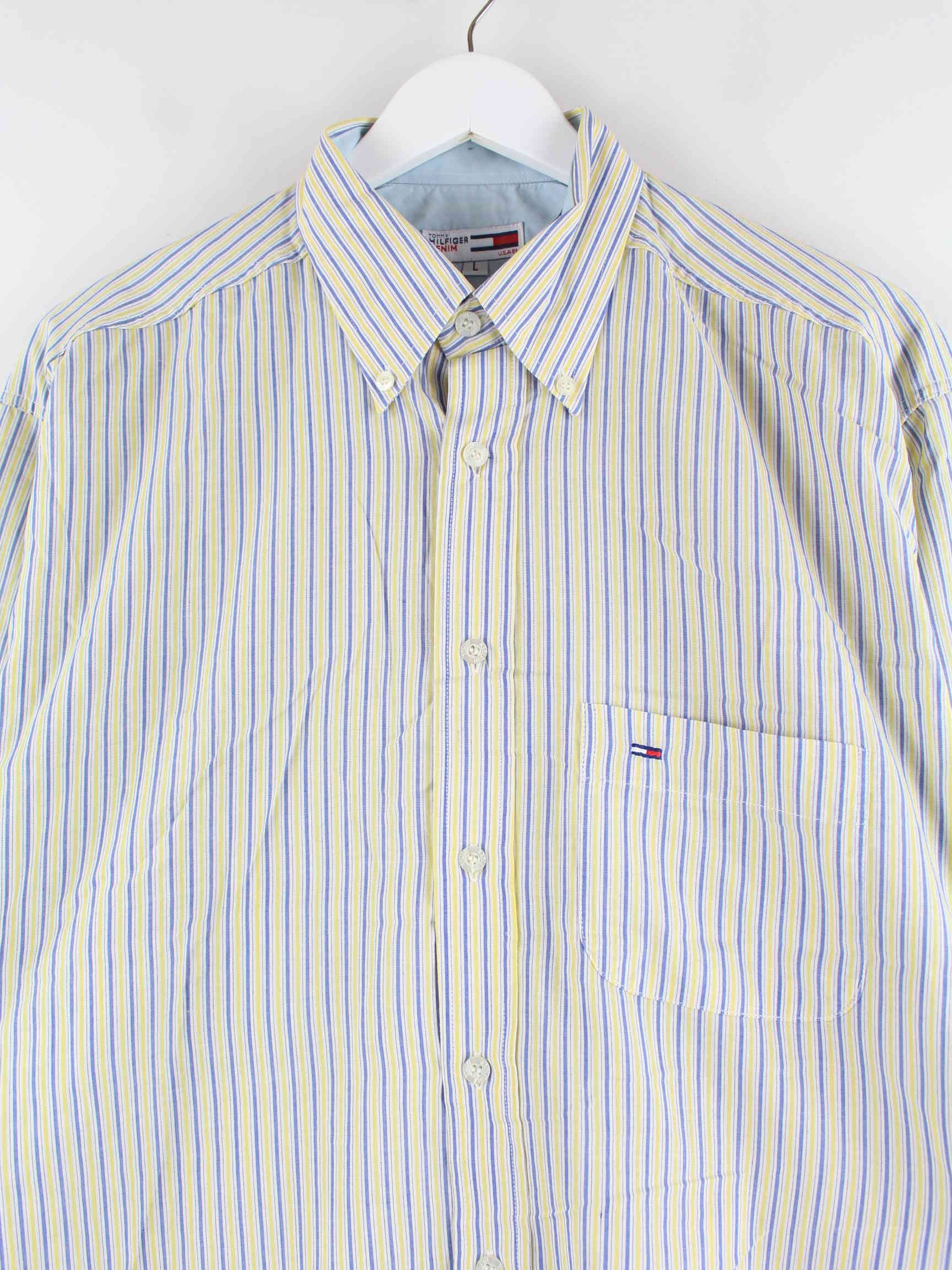 Tommy Hilfiger Striped Hemd Gelb L (detail image 1)