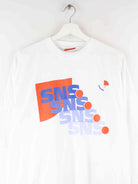 Vintage SNS Bank Print T-Shirt Weiß XXL (detail image 1)