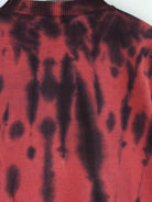 Vintage 90s Jogging Print Tie Dye Sweater Rot  (detail image 2)