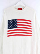 Vintage USA Pullover Weiß L (detail image 1)