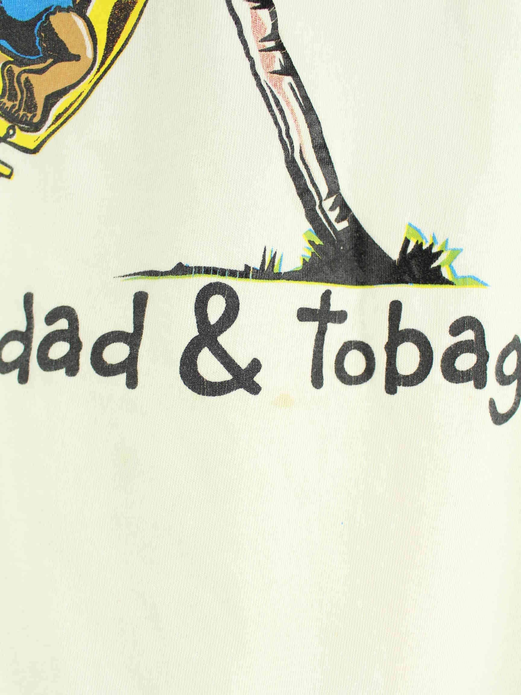 Vintage 90s Vintage Trinidad Baby Print T-Shirt Weiß S (detail image 2)