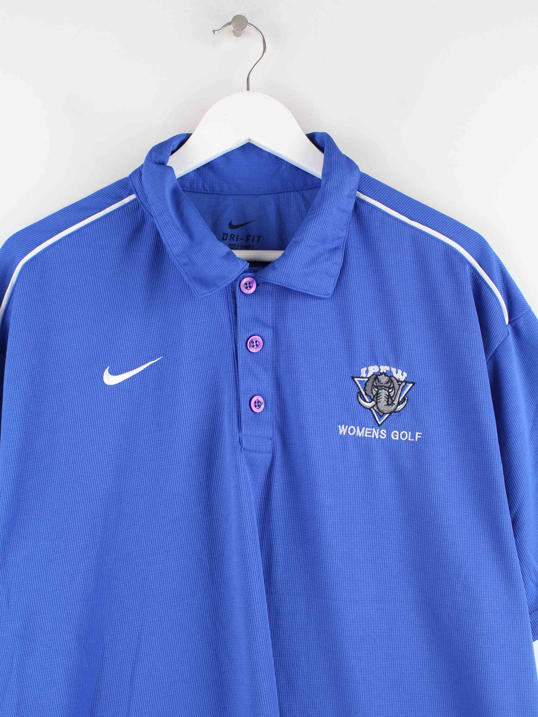 Nike Damen Embroidered Womens Golf Jersey Blau XL (detail image 1)