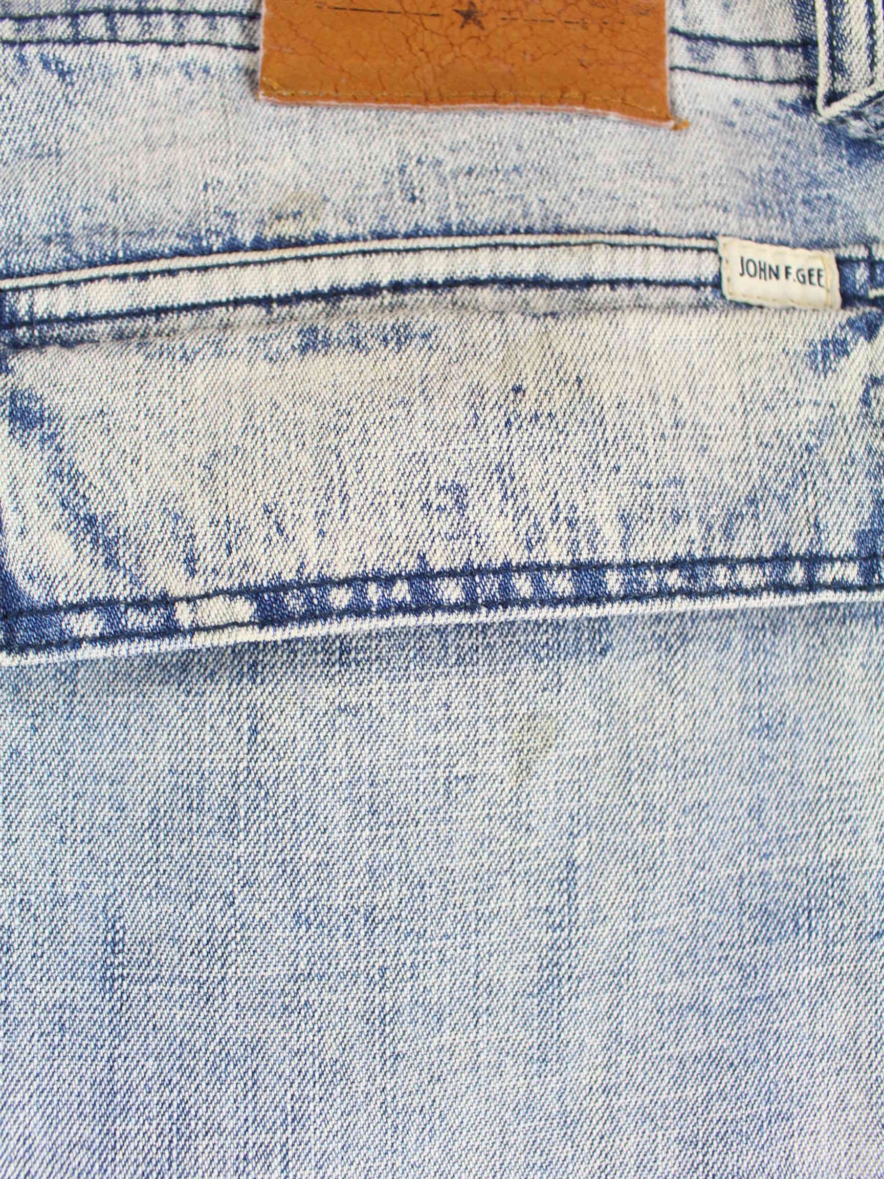 Vintage John F. Gee Cargo Jeans Blau W36 L32 (detail image 5)