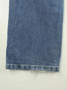 Vintage 90s Full Count Embroidered Jeans Blau W33 L34 (detail image 2)