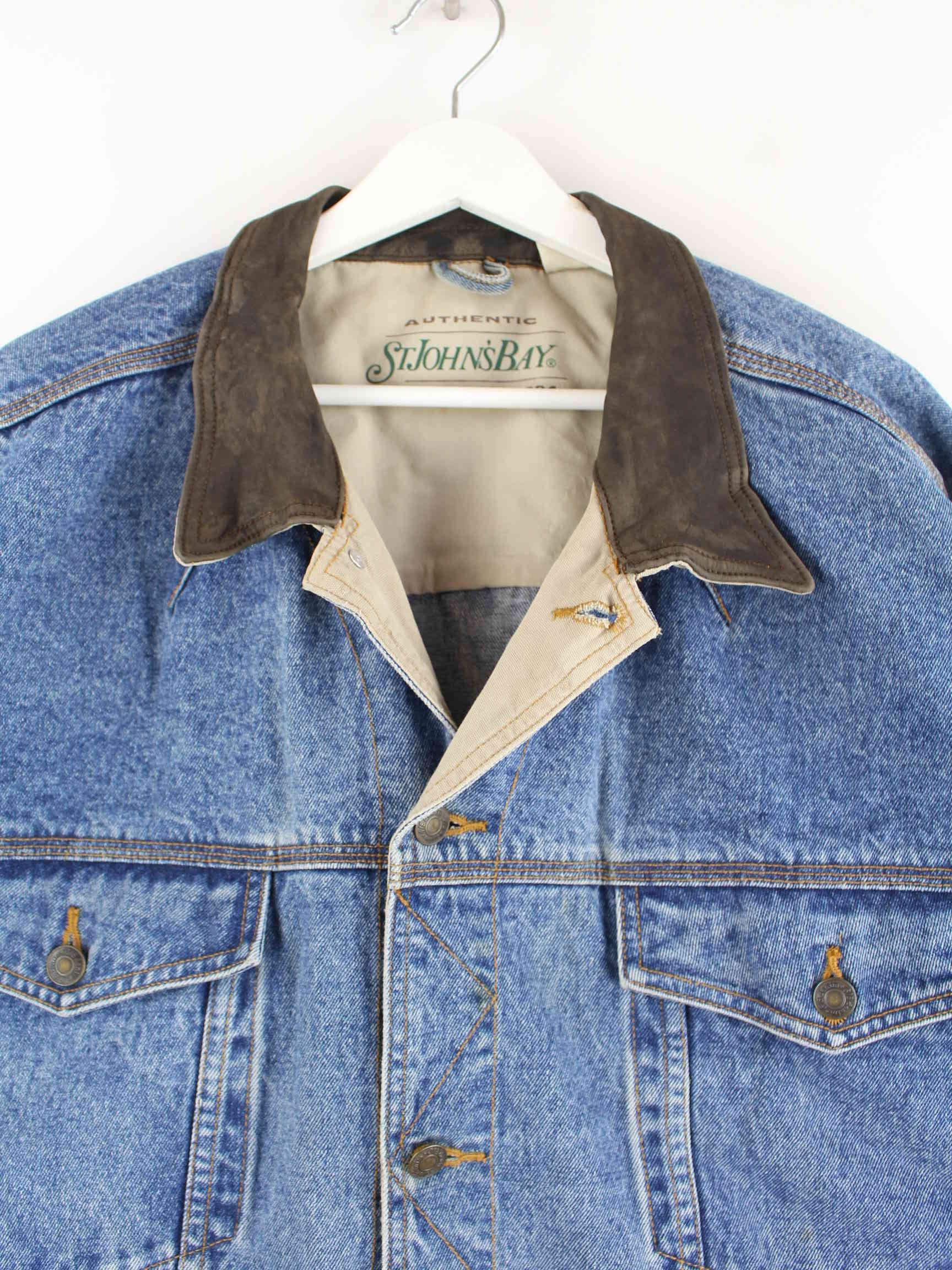 Vintage 90s St Johns Bay Jeans Jacke Blau 3XL (detail image 1)