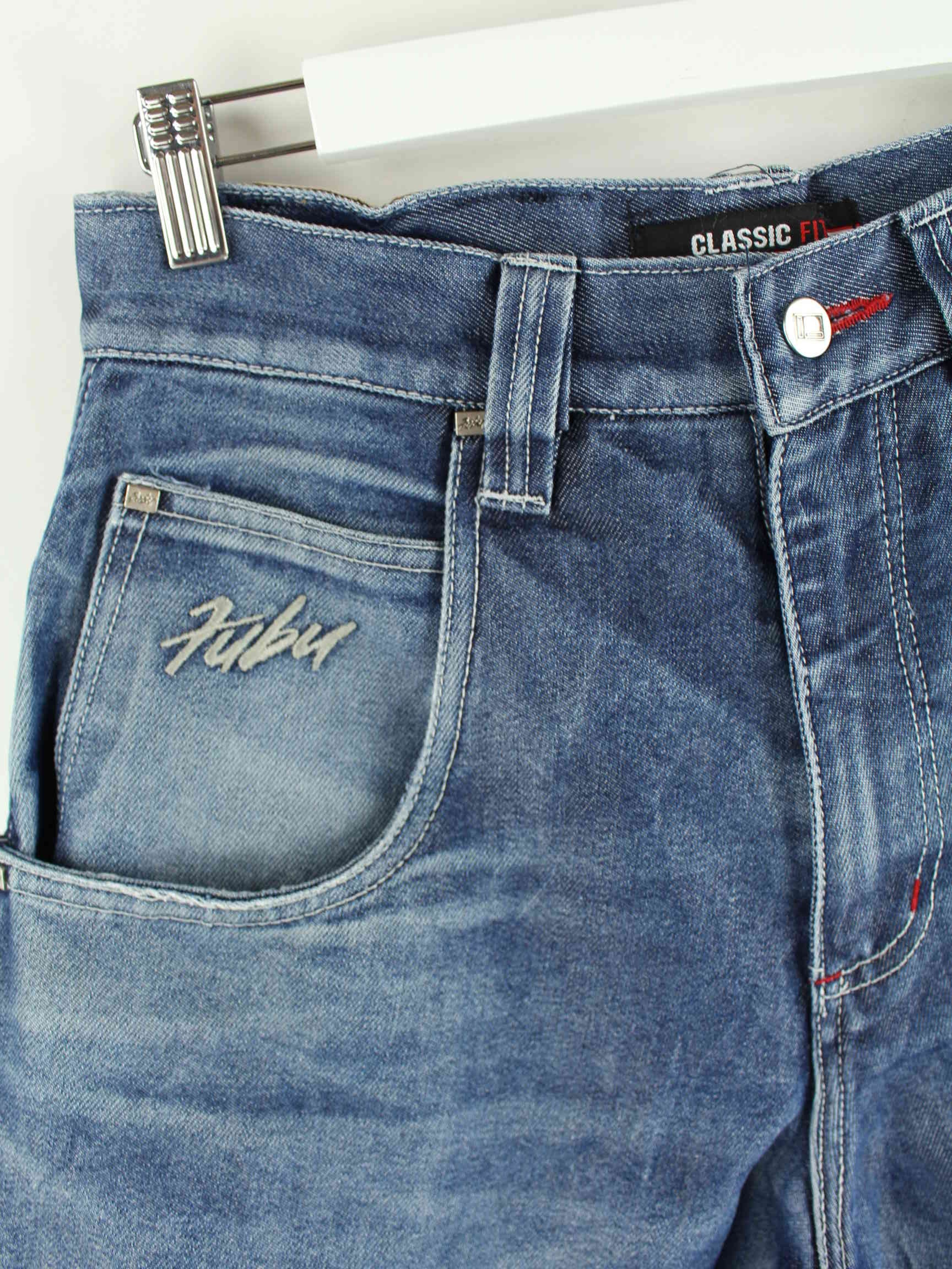 Fubu y2k Classic Fit Embroidered Jeans Blau W30 L32 (detail image 7)