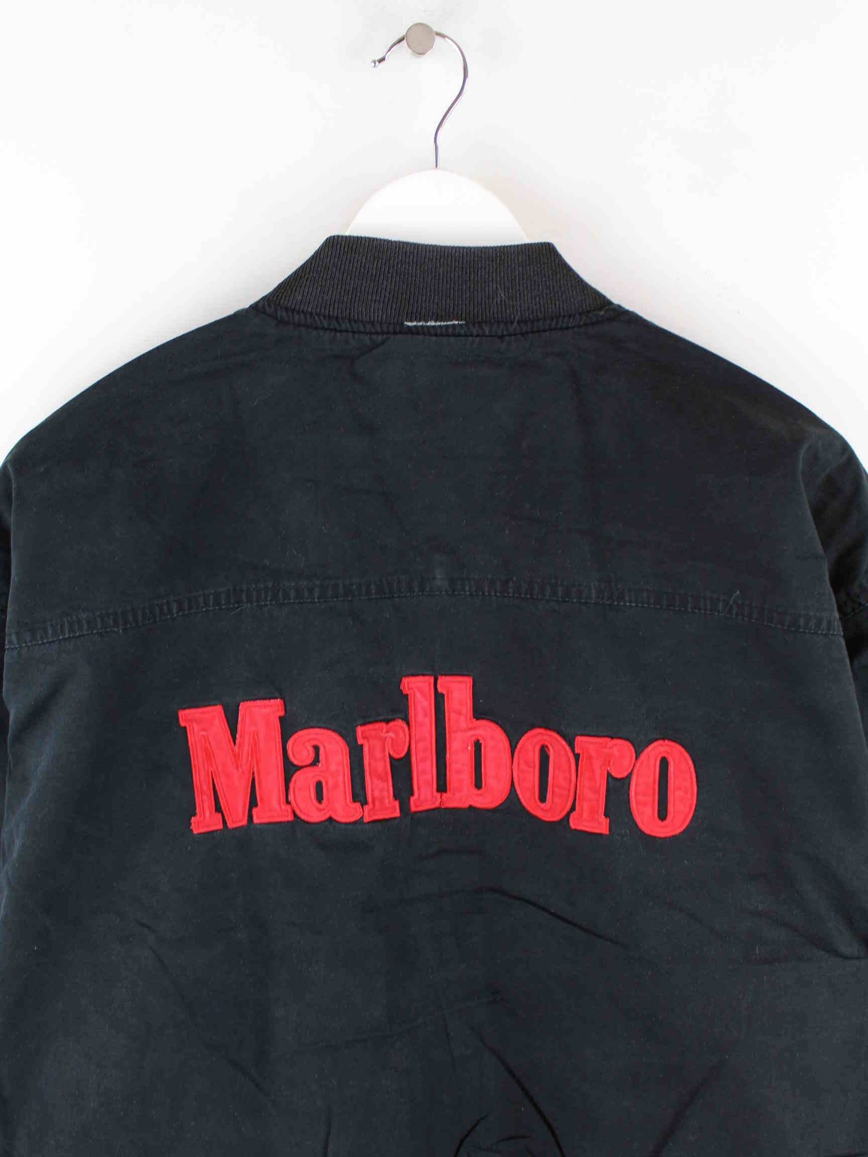 Vintage 90s Marlboro Wende Jacke Schwarz M (detail image 1)