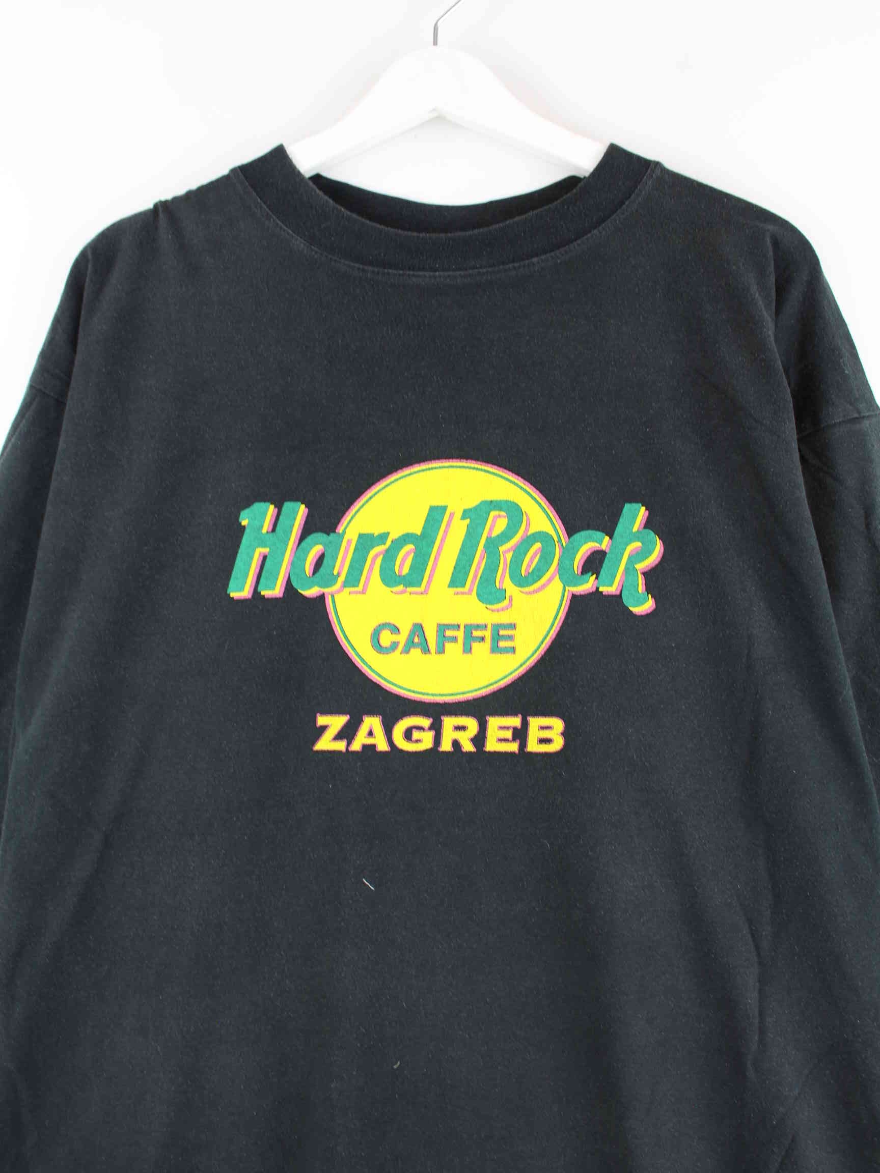 Hard Rock Cafe 90s Zagreb Print T-Shirt Schwarz XL (detail image 1)