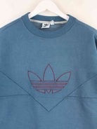 Adidas Damen Trefoil Embroidered Sweater Blau M (detail image 1)