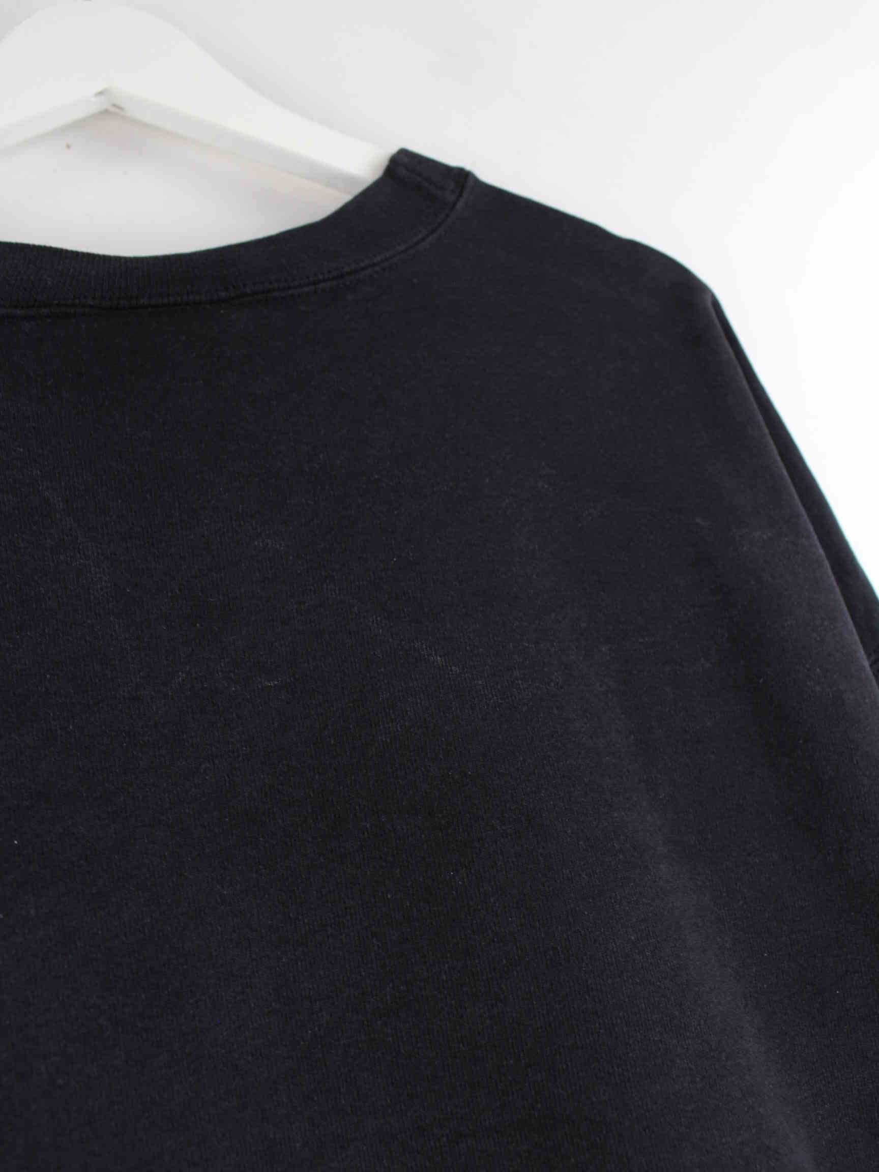 Reebok 90s Vintage Embroidered Heavy Sweater Schwarz XL (detail image 4)